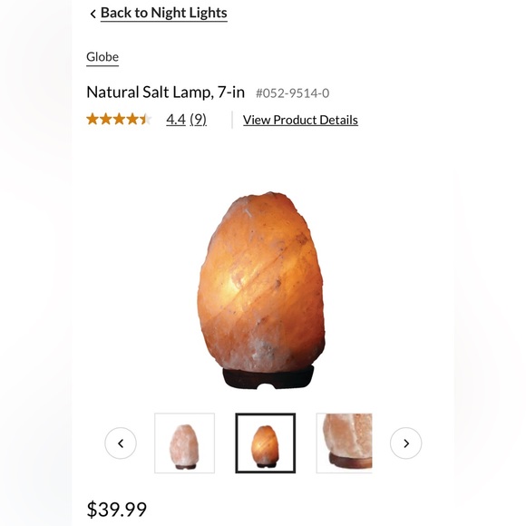 Natural Salt Lamp 7-in - Picture 4 of 5
